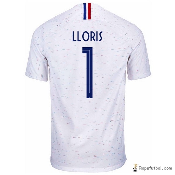 Camiseta Francia Replica Segunda Ropa Lloris 2018 Blanco